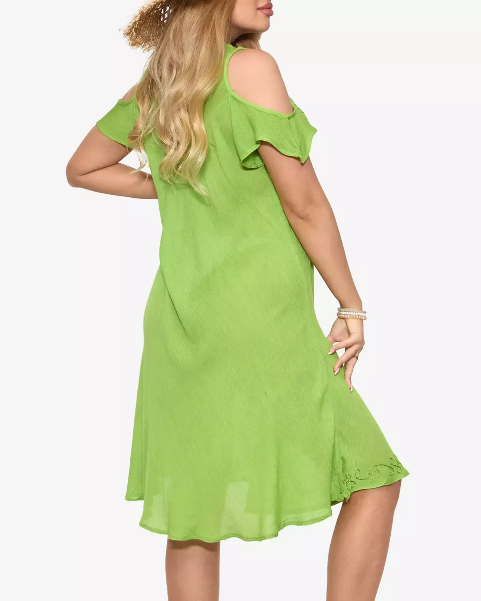 Зелена жіноча сукня пляжного типу - Одяг