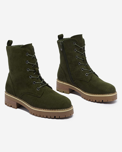Зелені жіночі черевики-трапери Priviea - Взуття