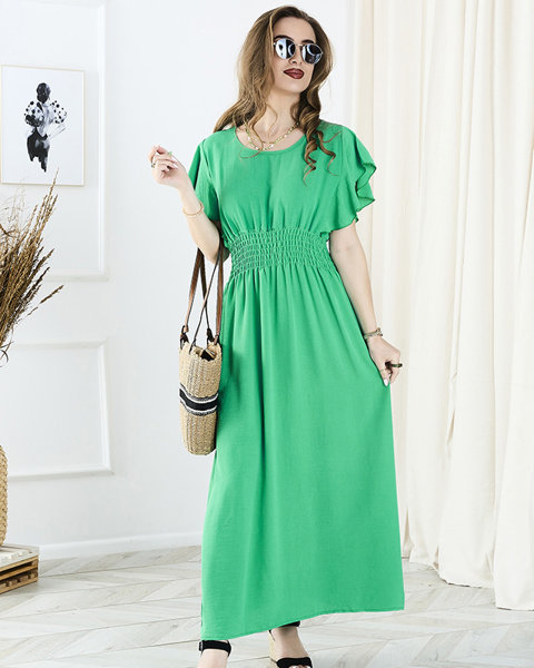 Жіноча сукня міді зеленого кольору - Одяг