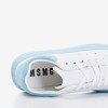 Жіноче біле спортивне взуття із синіми вставками Gulio - Взуття