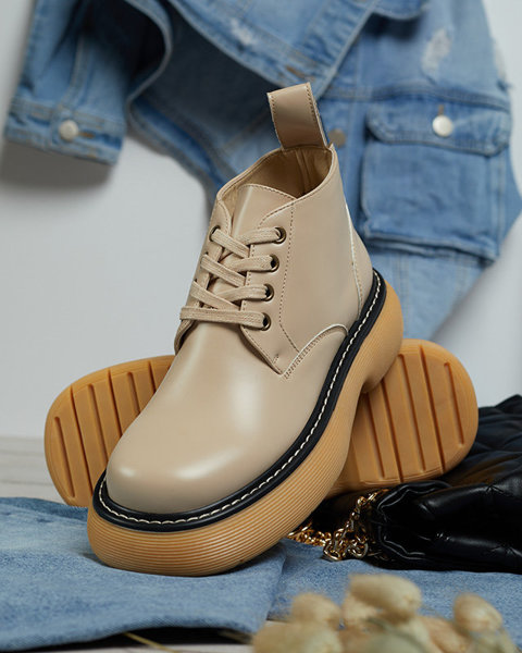 Жіночі черевики бежевого кольору Tarraf- Footwear