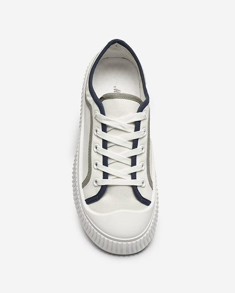 Жіночі кросівки на суцільній підошві білого кольору Dessica - Взуття