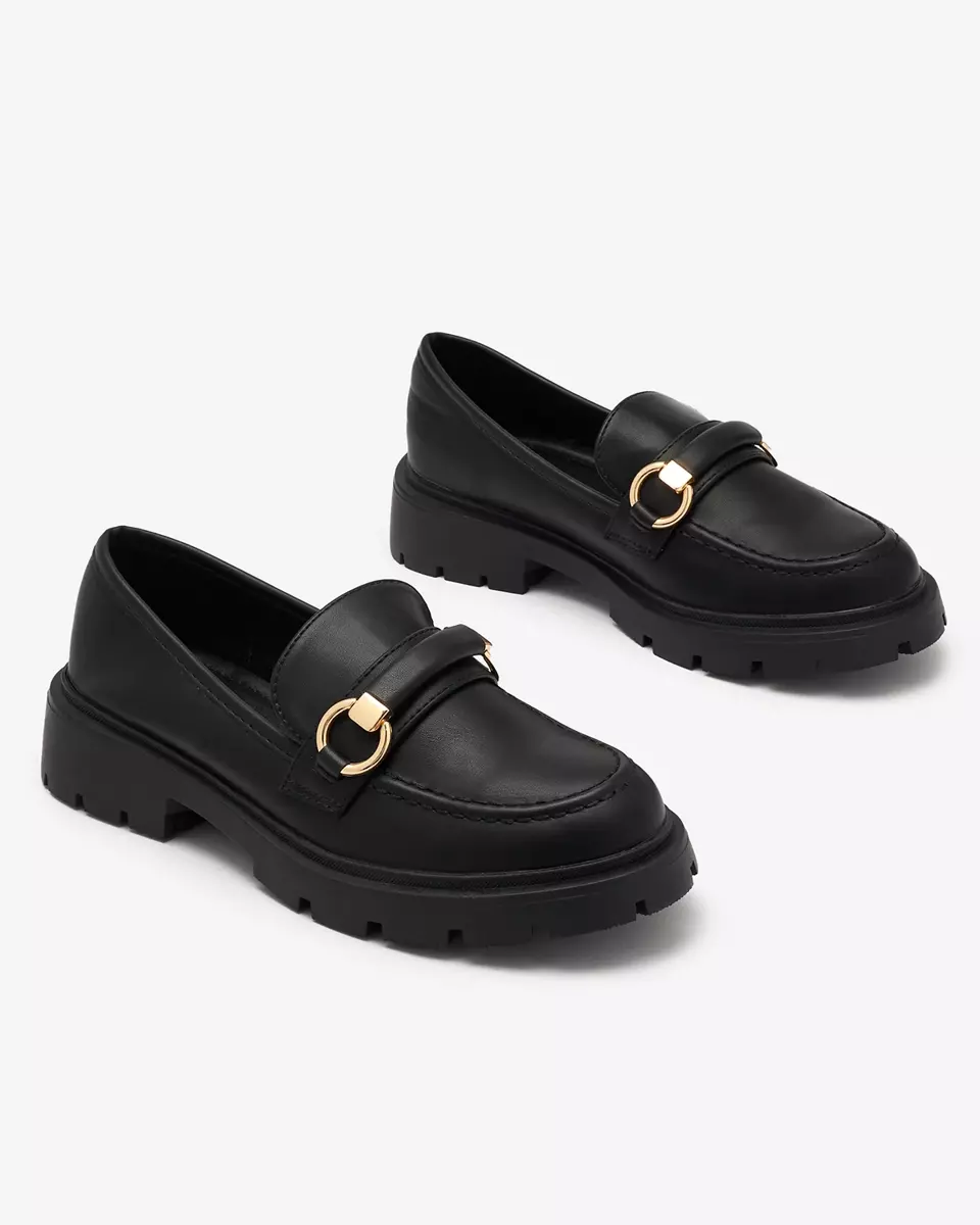 Жіночі мокасини чорного кольору Desise- Footwear