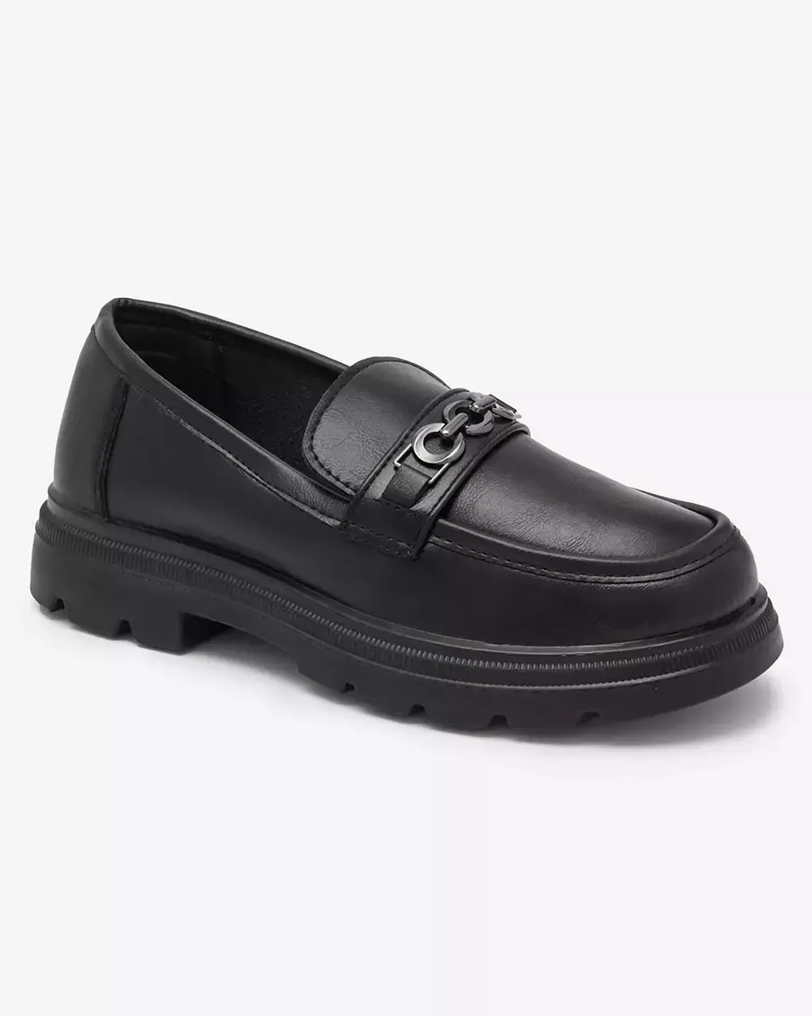 Жіночі мокасини чорного кольору Wenoci - Взуття
