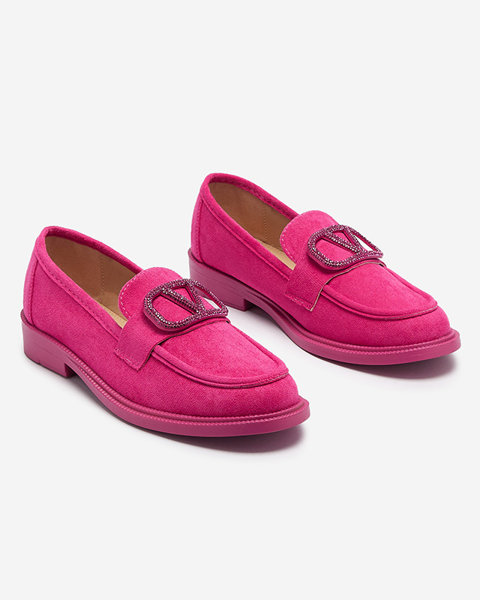 Жіночі мокасини кольору фуксії з декором Fogras- Footwear
