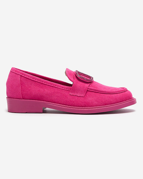 Жіночі мокасини кольору фуксії з декором Fogras- Footwear