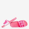 Жіночі рожеві тапочки Pink Queen - Взуття