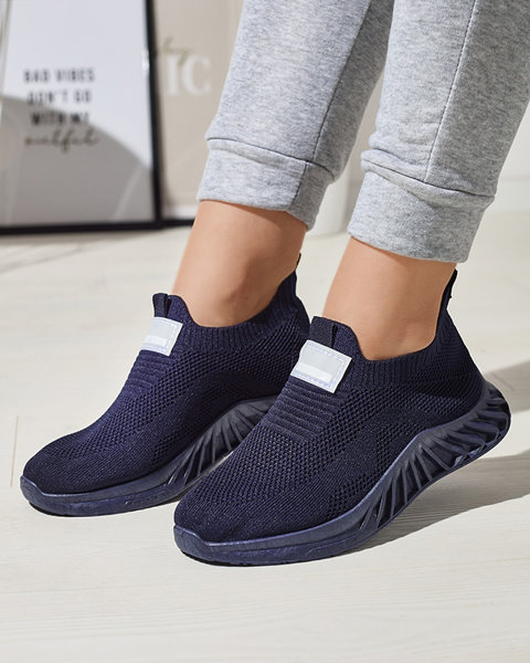 Жіночі темно-сині тканинні кросівки Rozane - Взуття
