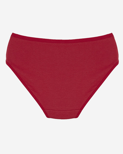 Жіночі трусики бордового кольору PLUS SIZE- Underwear