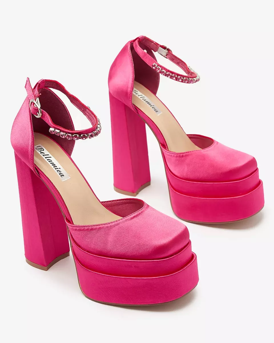 Жіночі туфлі на високих підборах кольору фуксії Sellca- Footwear